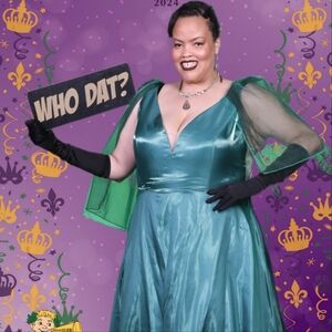 Emerald Green evening dress